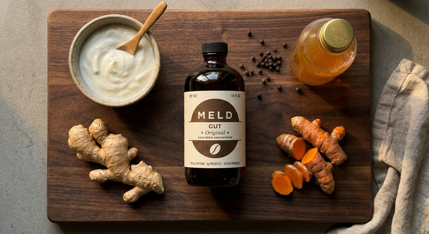 Gut ingredients flatlay