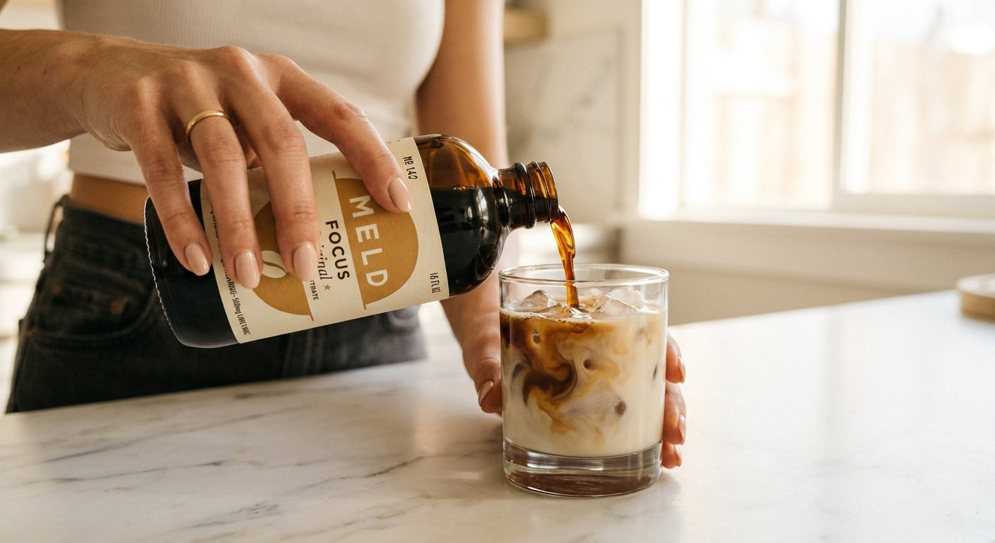 Pour close-up